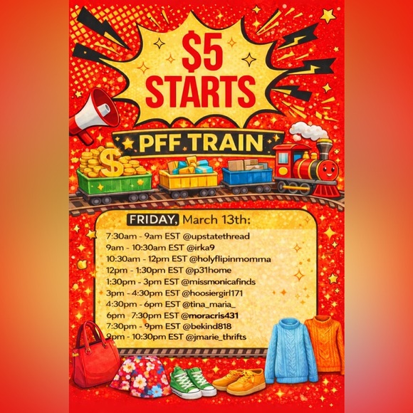 Other - 🚂March 13th - PFF Train. 🚂